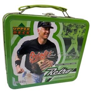1998 Upper Deck Retro Cal Ripken Jr Tin Lunch Box Good Condition Vintage